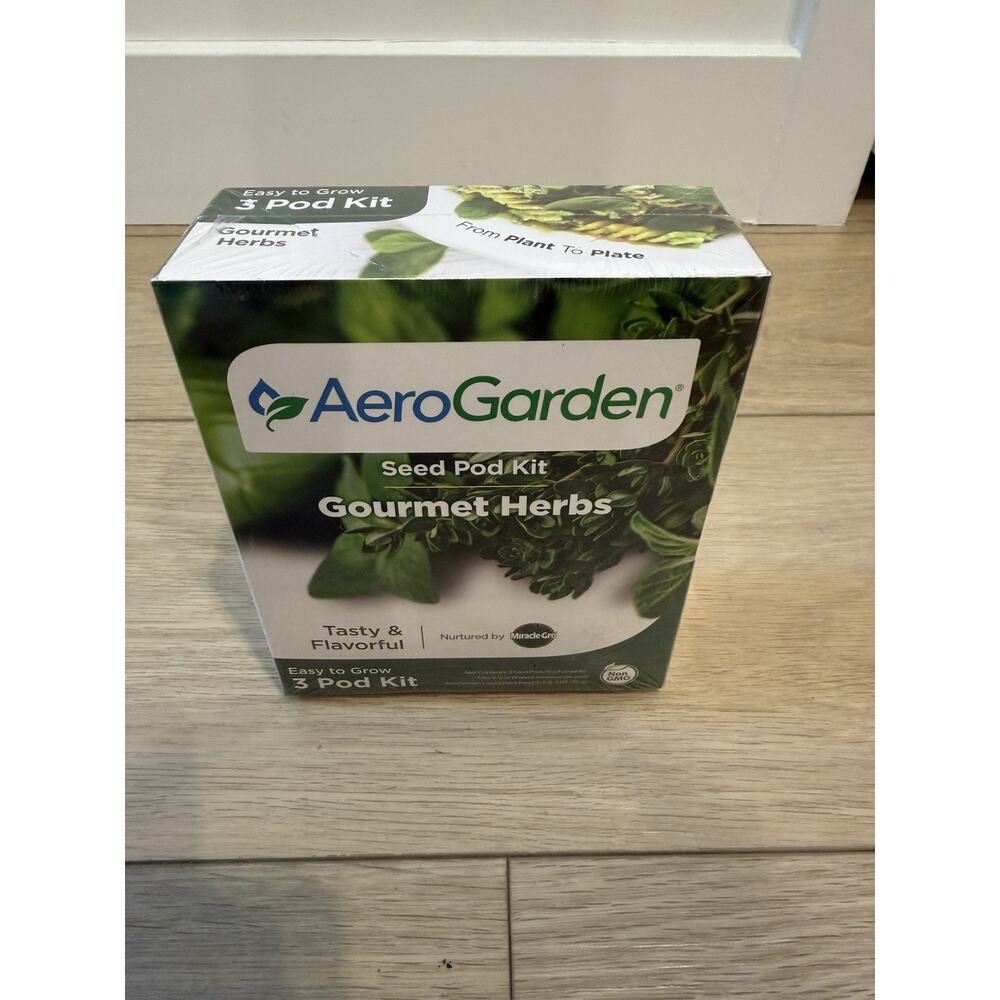 MIRACLE GRO AERO GARDEN LIQUID PLANT FOOD GOURMET HERB SEED POD KITS 3POD 3OZ
